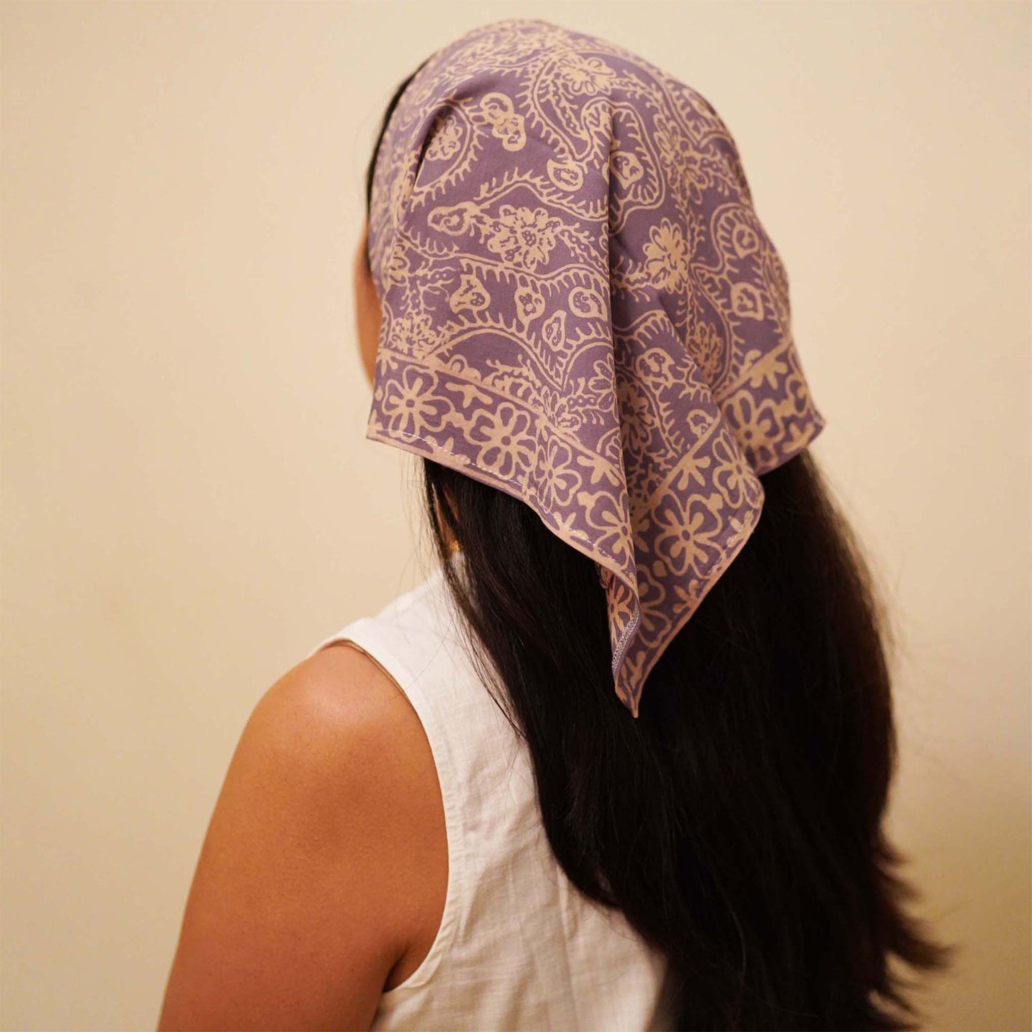 Gray Batik Bandana