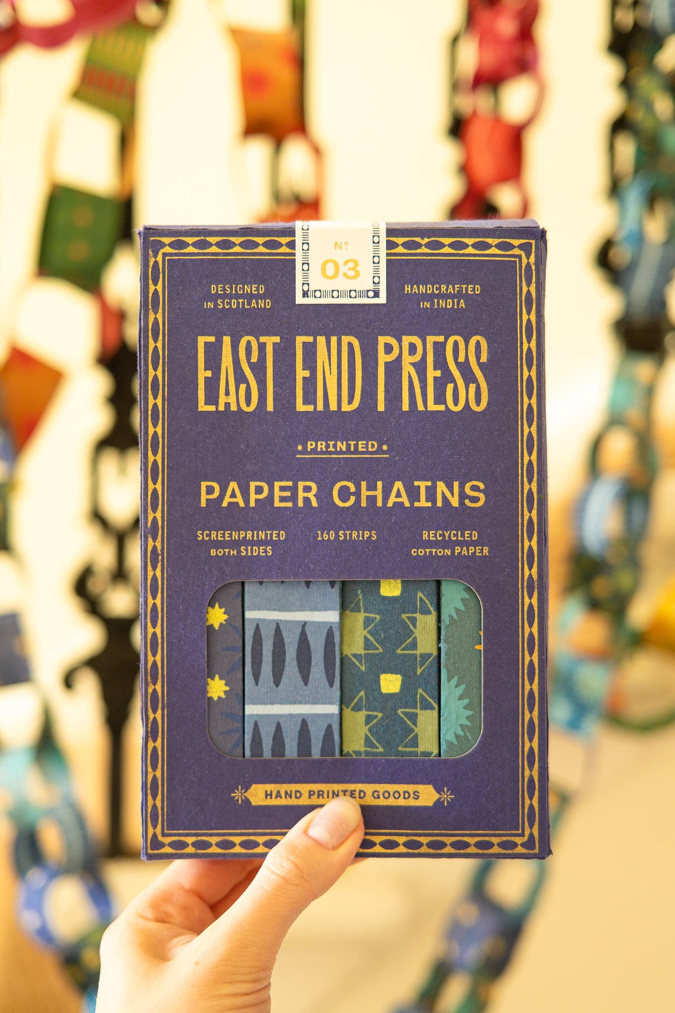 Blue & Yellow Paper Chain Kit