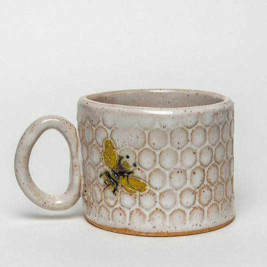 Bee White 8oz Mug