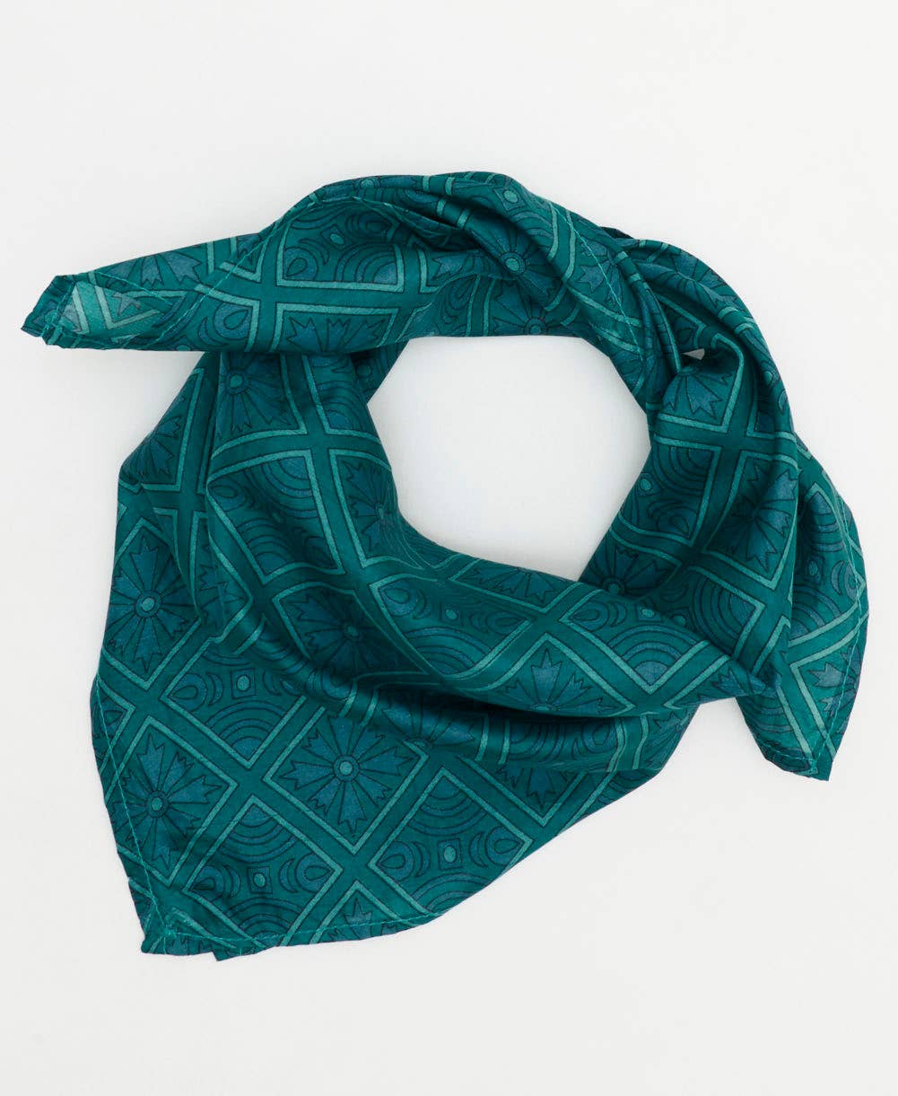 Vintage Silk Bandana - No. 250425