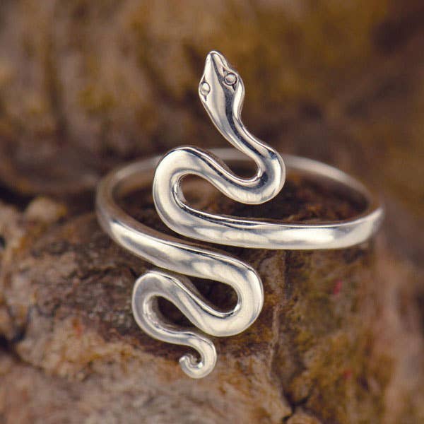Bronze Adjustable Snake Ring