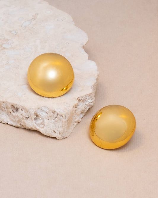 Gold Maxi Ball Earring