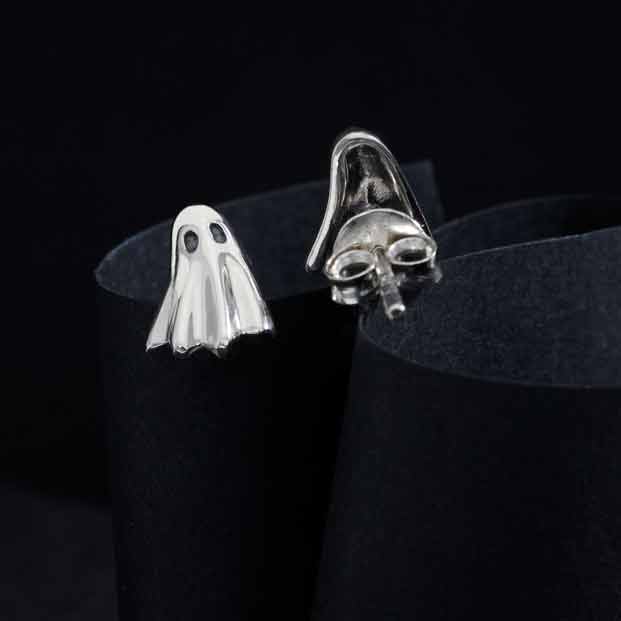 Bronze Ghost Post Earrings