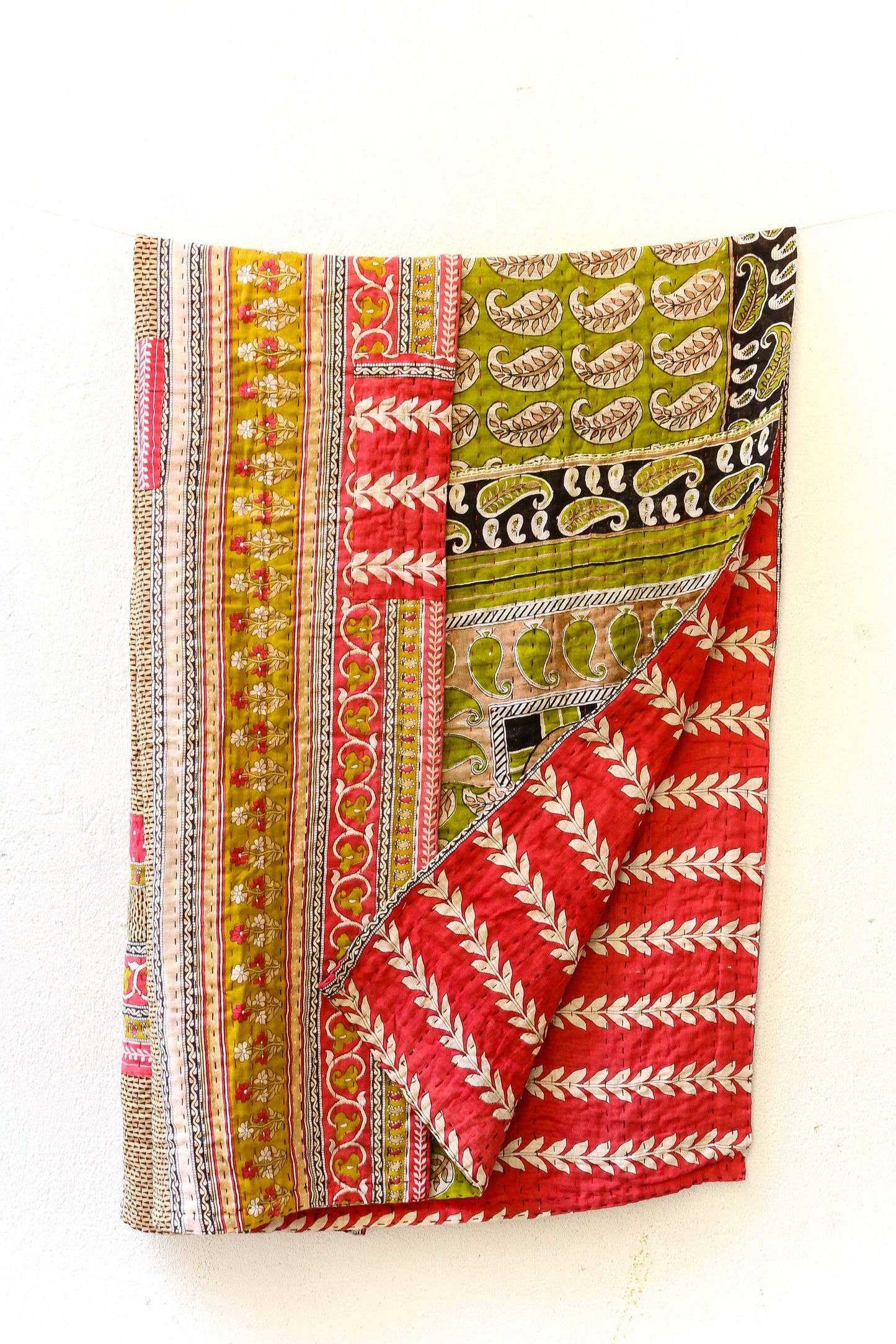 Kantha Throw Blanket