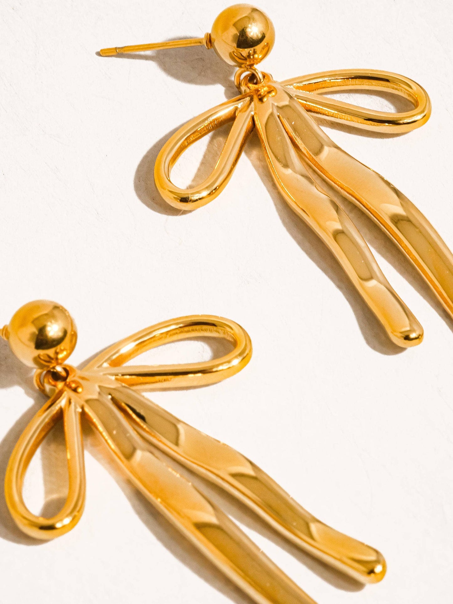 Oliver 18K Plated Bow Dangle Earring