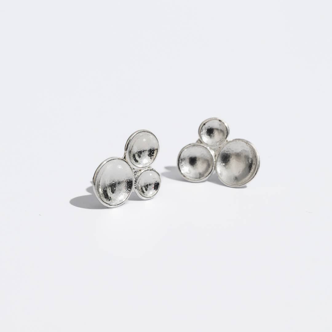 Tri-Disc Earrings