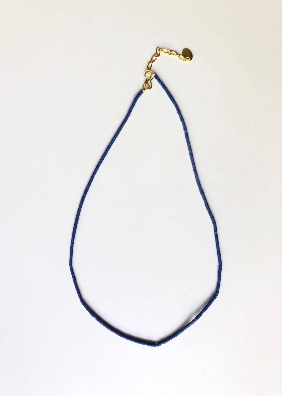 Natural Lapis Bead Necklace