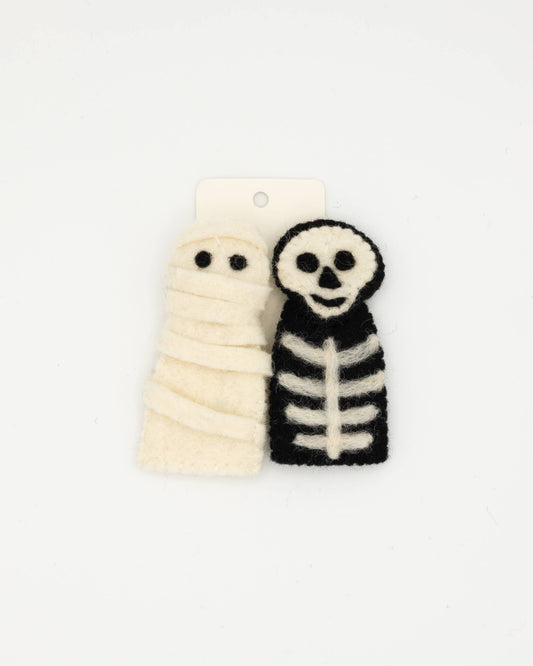Finger Puppet - Ghost & Mummy Set