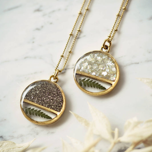Real Preserved Fern Leaf Necklace