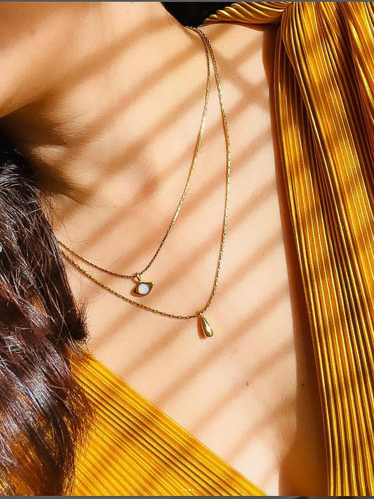Nova 18K Layered Eye Necklace