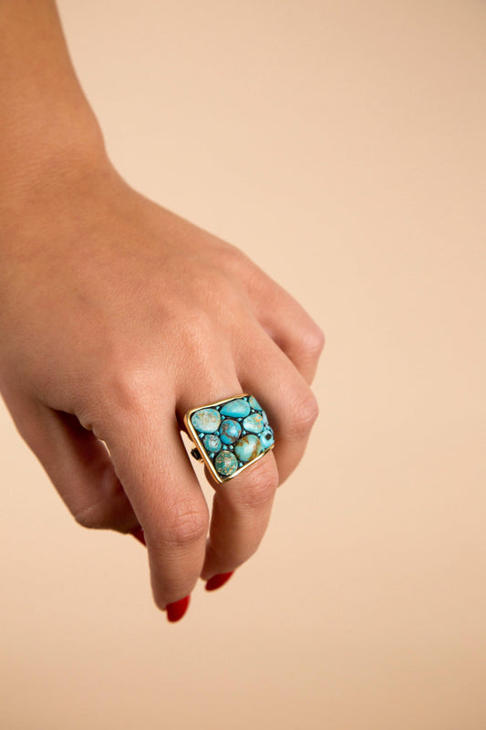 Turquoise Chakaar Ring