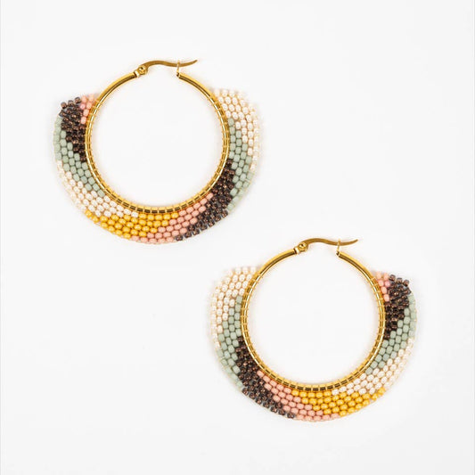 Swirl Hoop Earrings