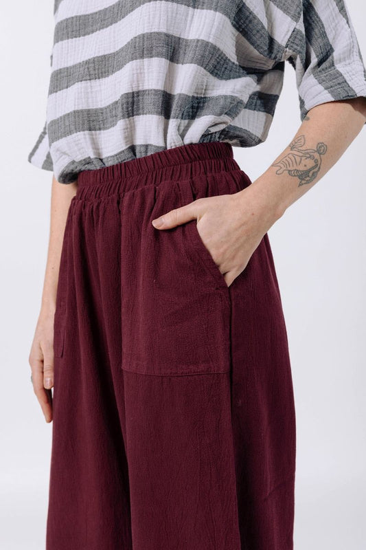 Cadence Pant in Burgundy