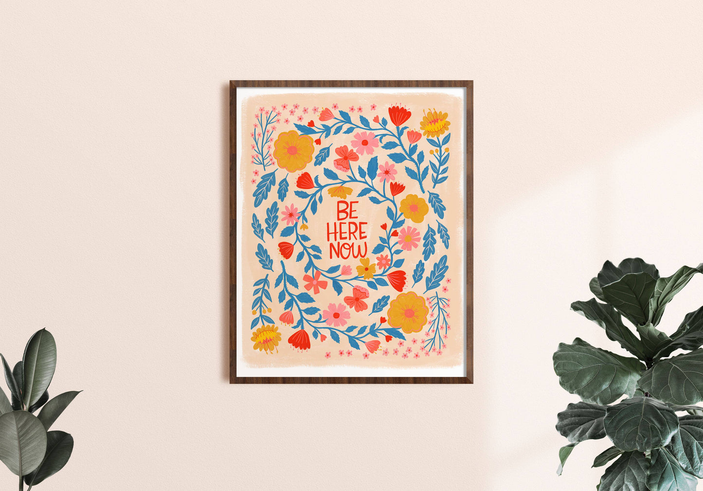 Be Here Now Art Print