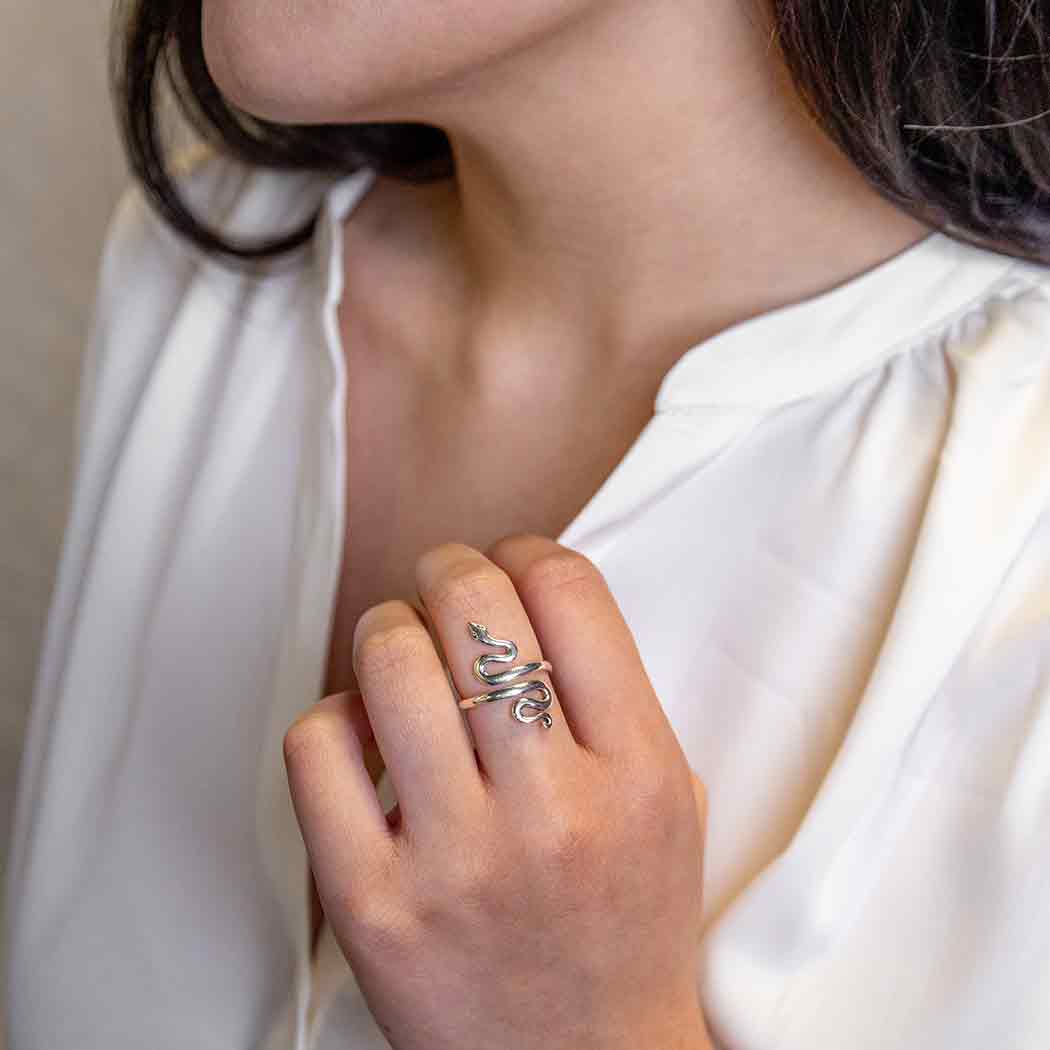 Bronze Adjustable Snake Ring