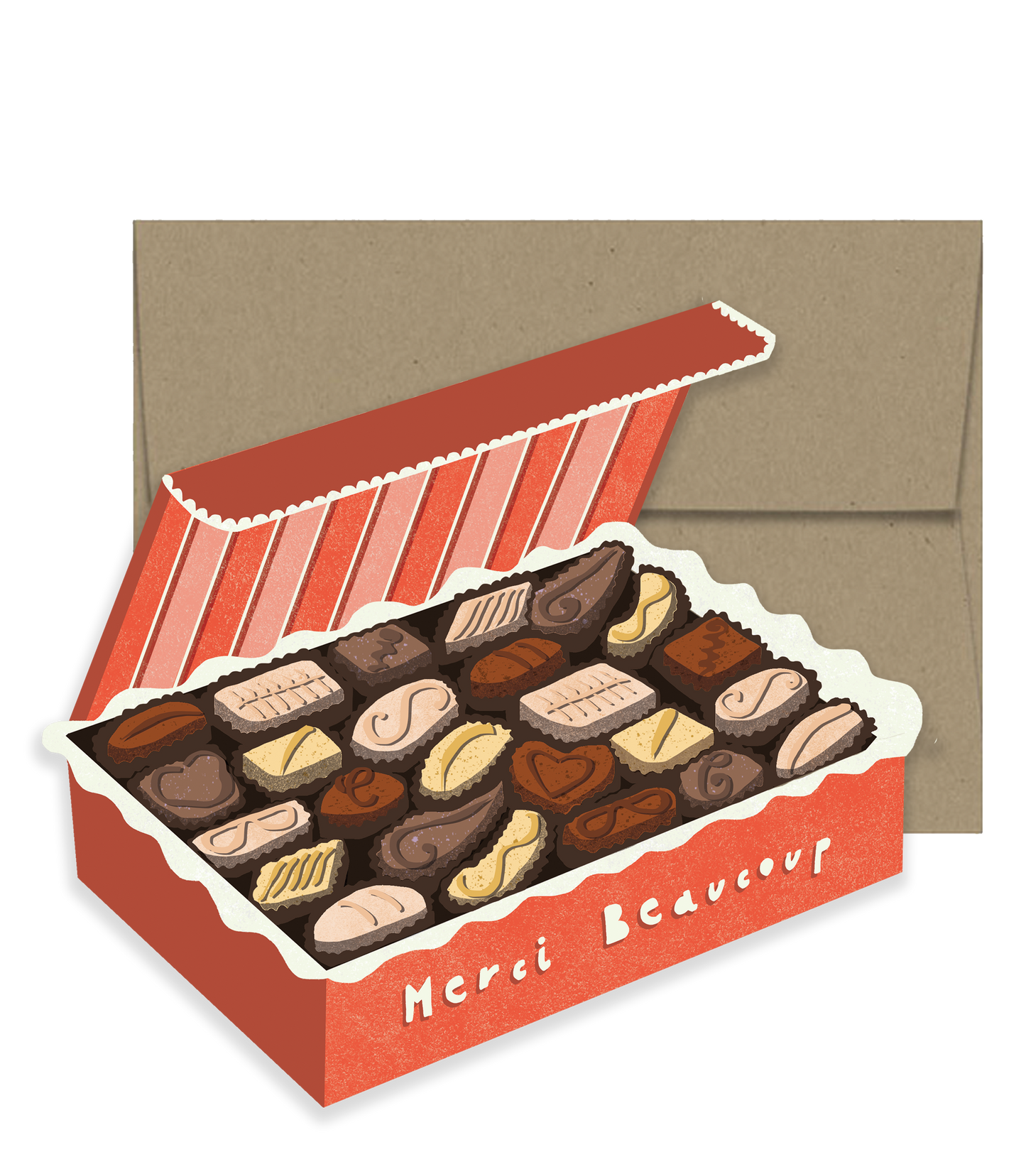 Merci Chocolate Box Card