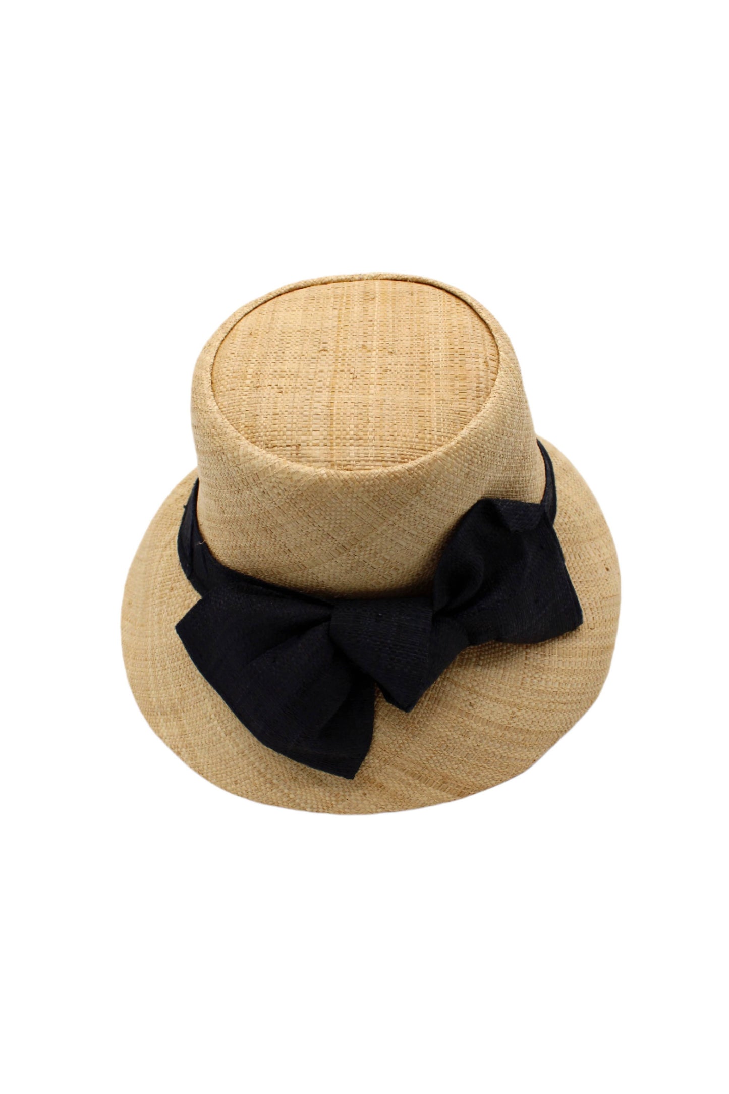 3" Brim Cara Bucket Straw Hat with Big Bow
