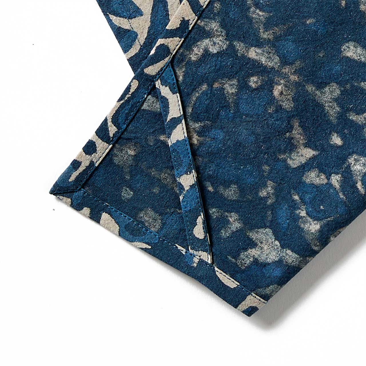 Indigo Dabu Jasmine Hand Towels - Set of 2