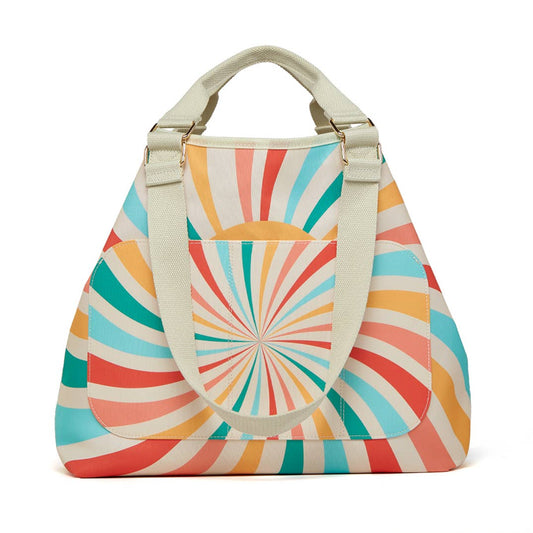 Sun Stripes Pool and Beach Tote Bag