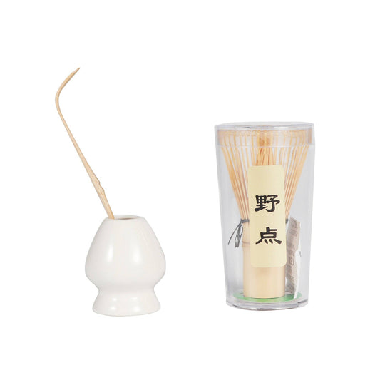 Mini Matcha Whisk White Stand, Chasen and Scoop Set