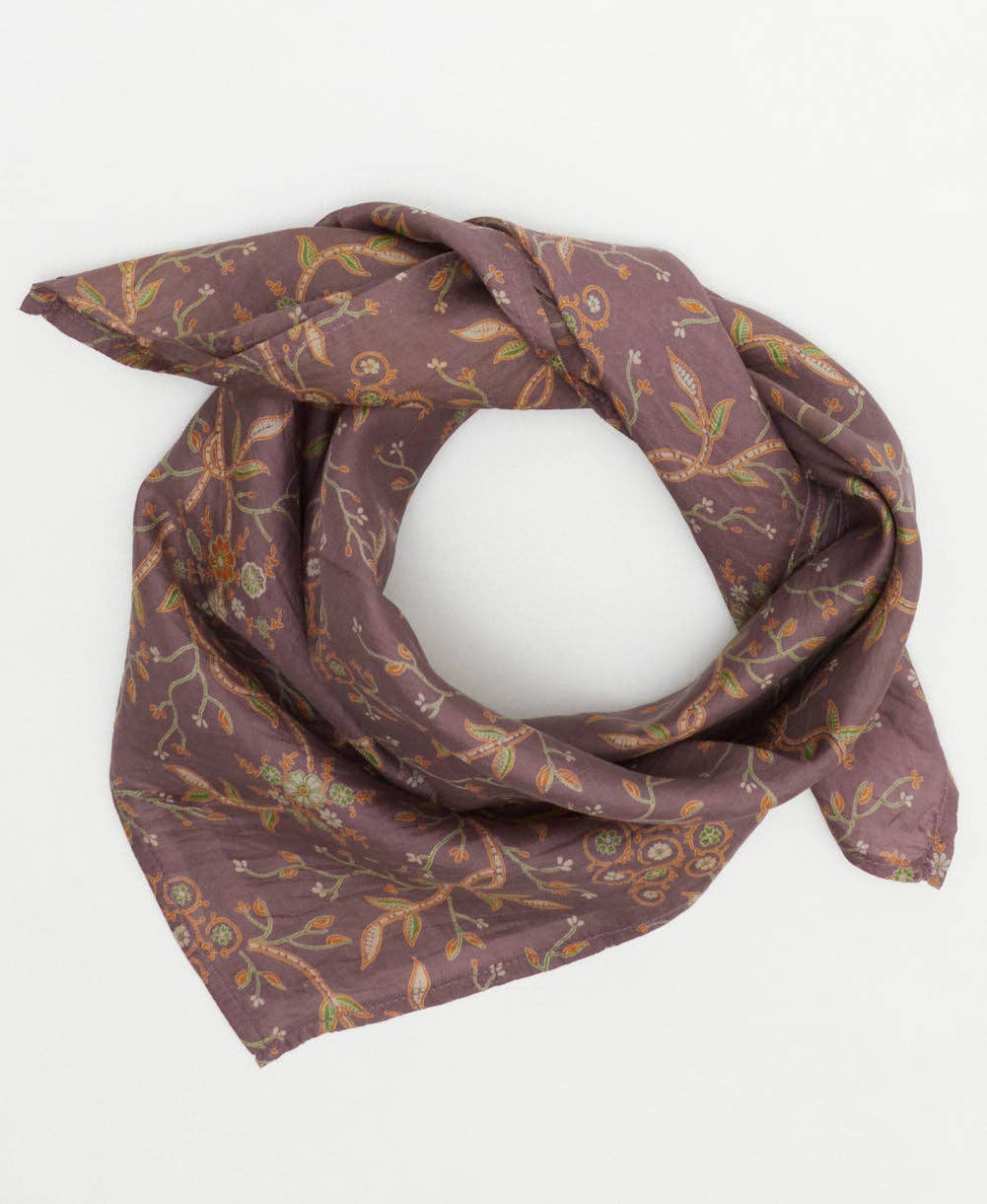 Vintage Silk Bandana - No. 250406