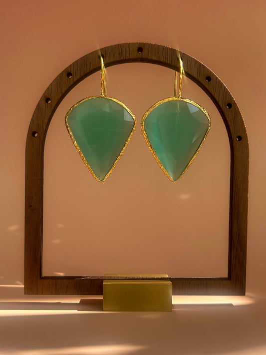 Cat's Eye Drop Earrings
