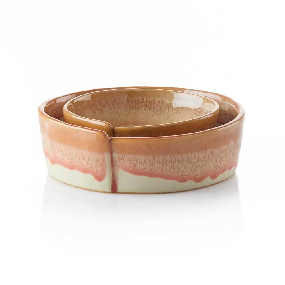 Canyon Edge Stoneware Ceramic Slab Bowls