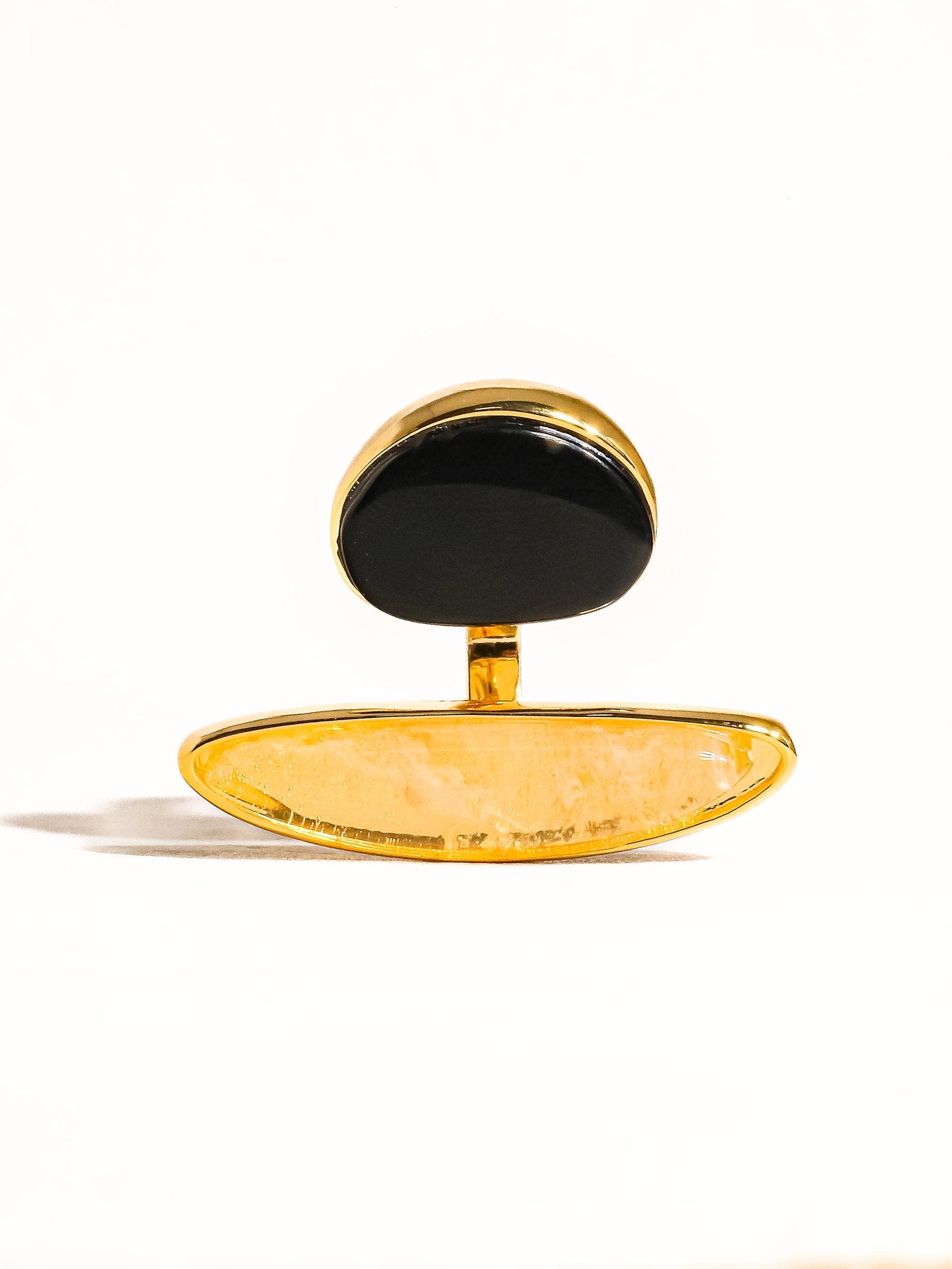 Christophe Black Agate Stone Ring