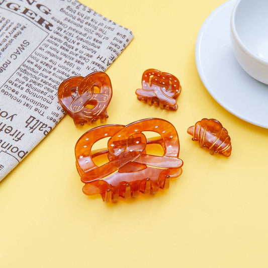 Small Size Pretzel Hair Claw