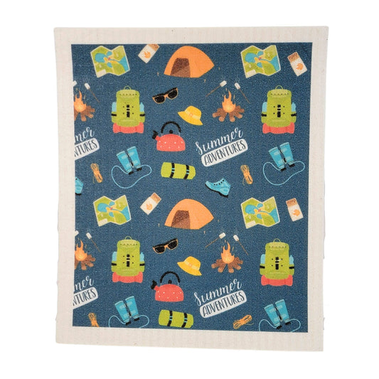 Summer Adventures Swedish Dishcloth