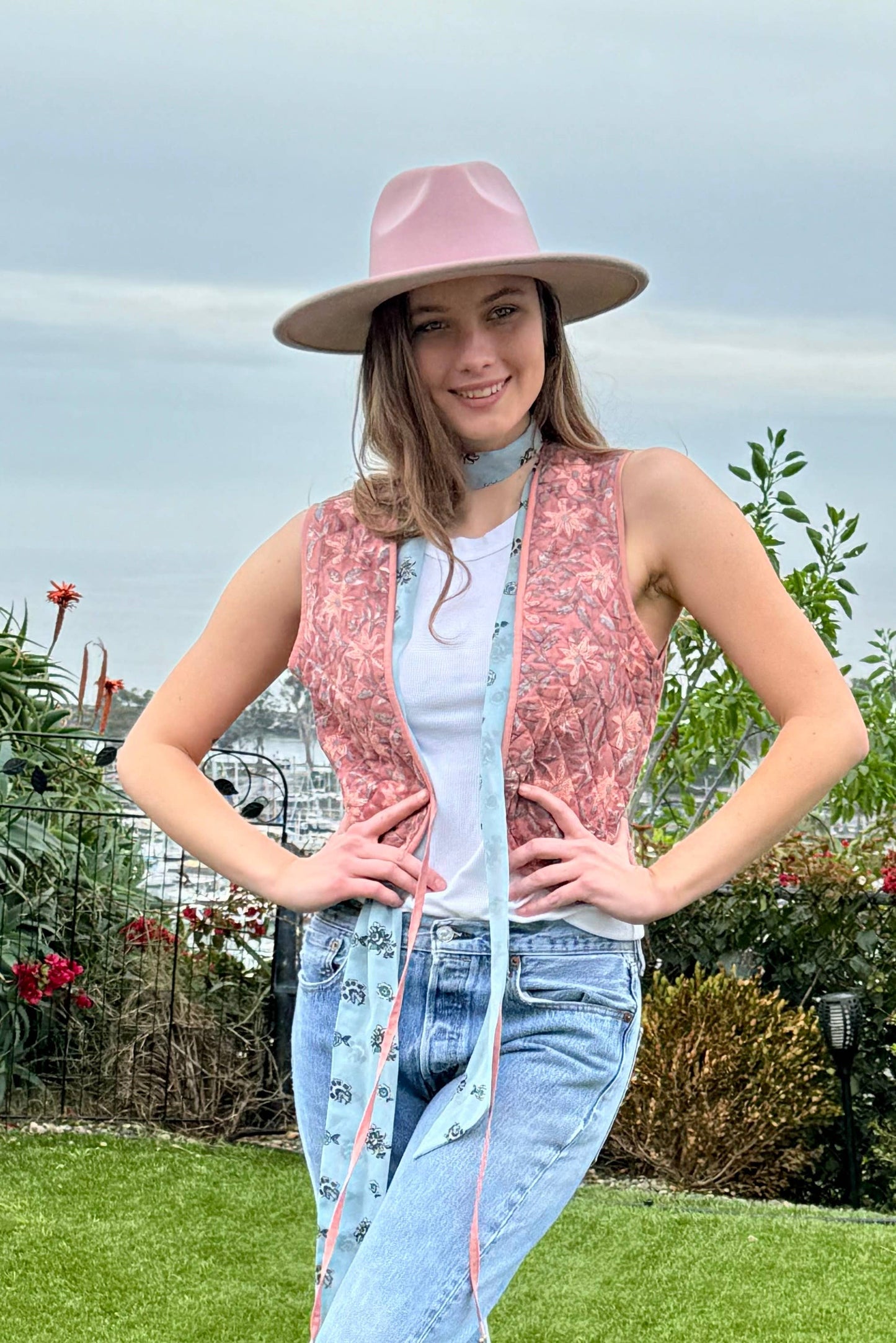 Block Printed, Reversible Vest (Juhi)