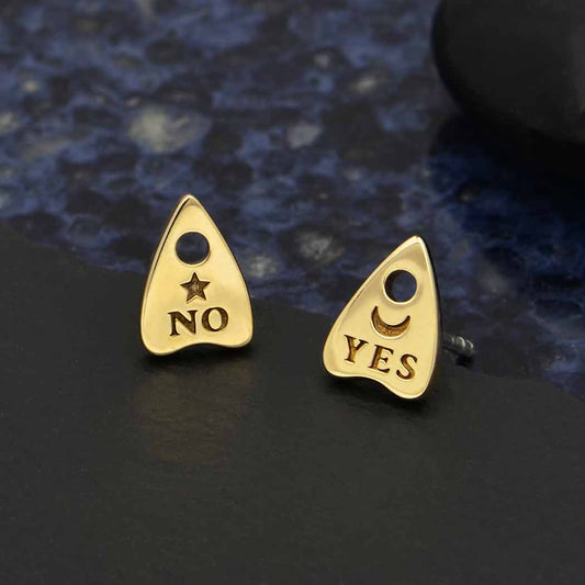 Bronze Ouija Earrings