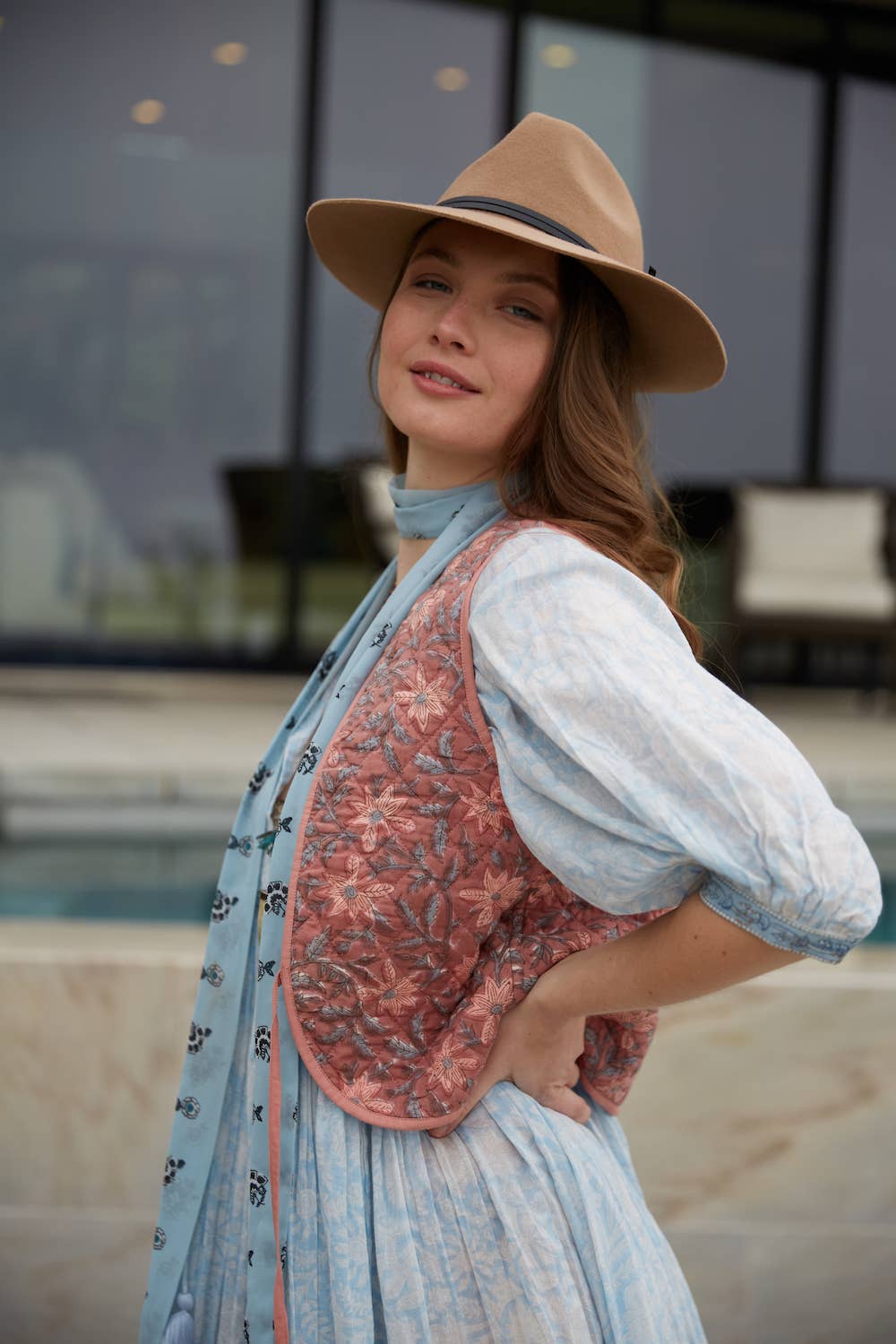 Block Printed, Reversible Vest (Juhi)