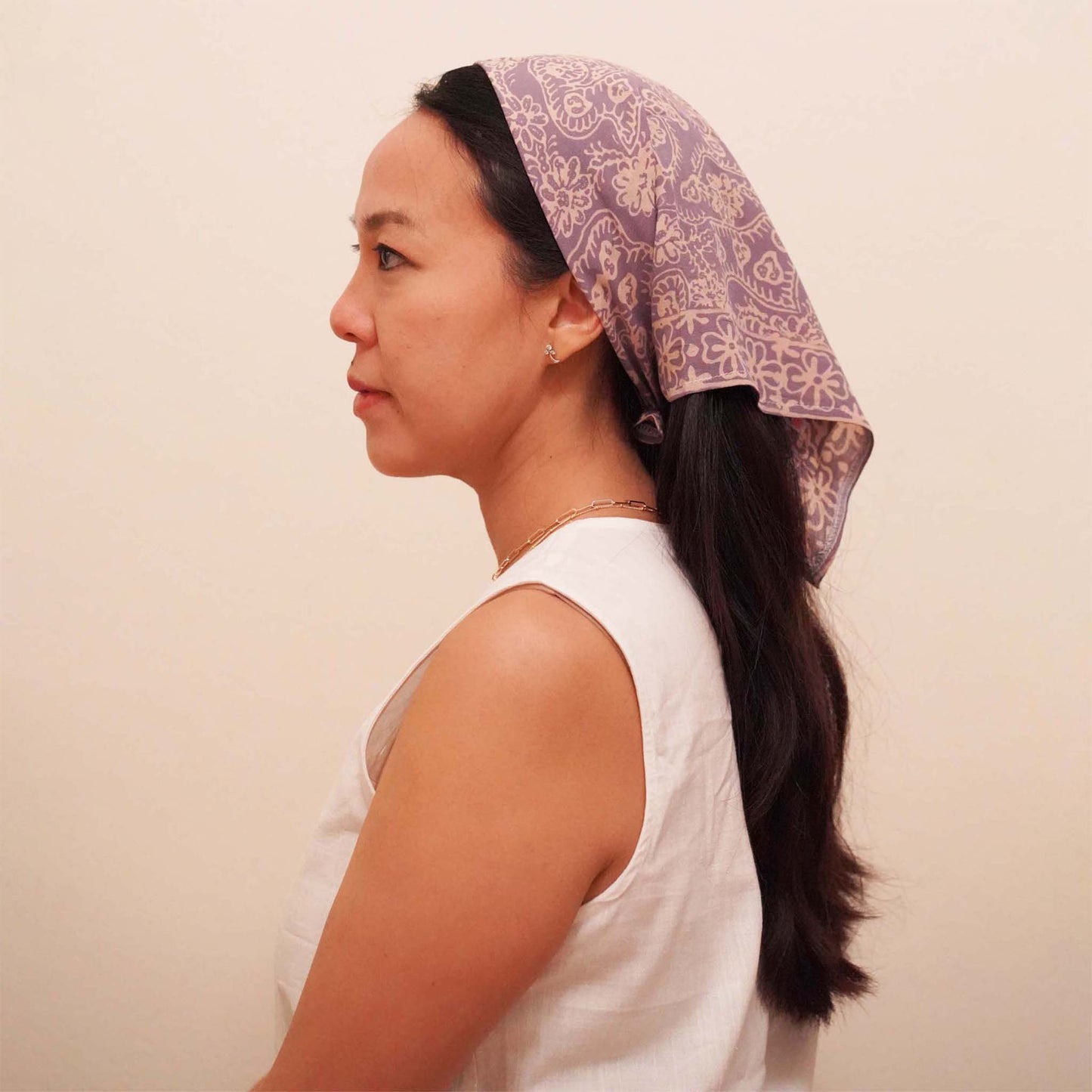 Gray Batik Bandana
