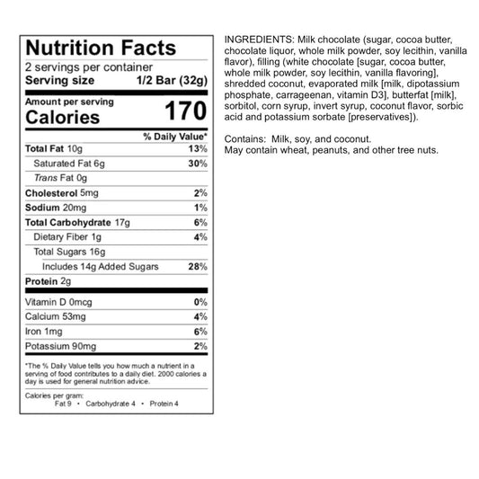 Coconut Cream Pie Chocolate Bar