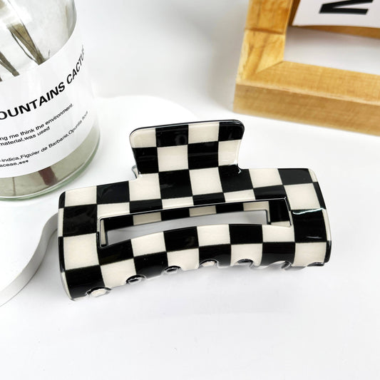 Checkerboard Summer Hair Claw