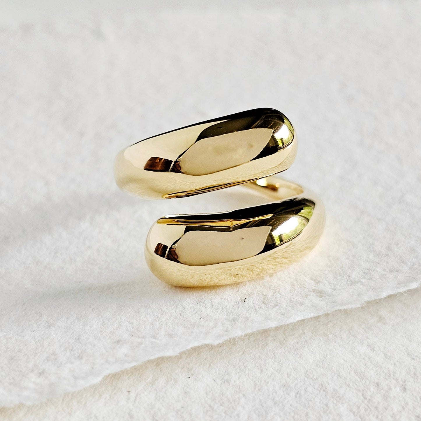 18k Gold-Plated Orb Ring