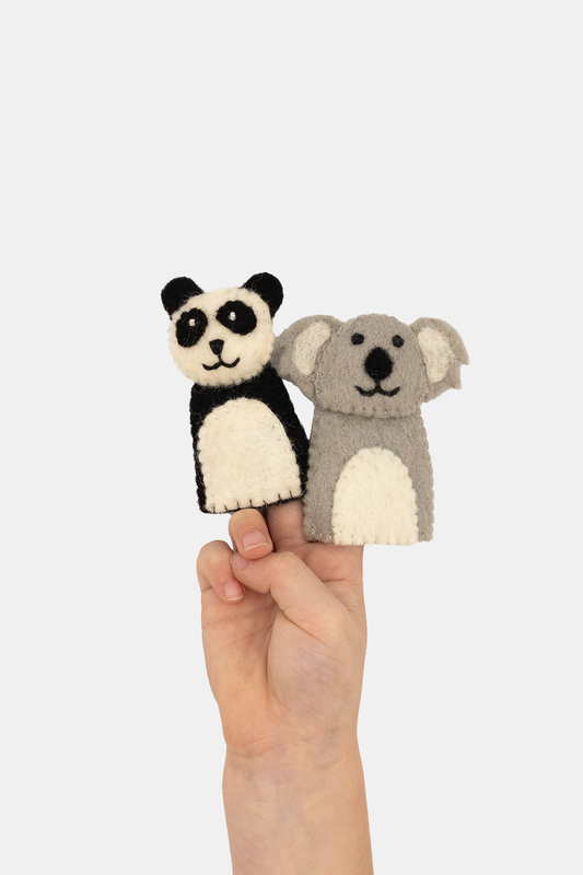 Finger Puppet - Panda & Koala Finger Set