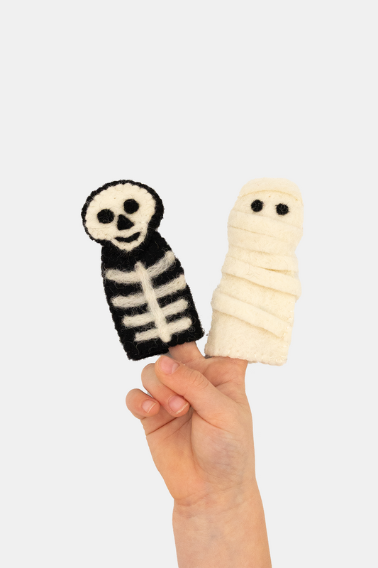 Finger Puppet - Ghost & Mummy Set