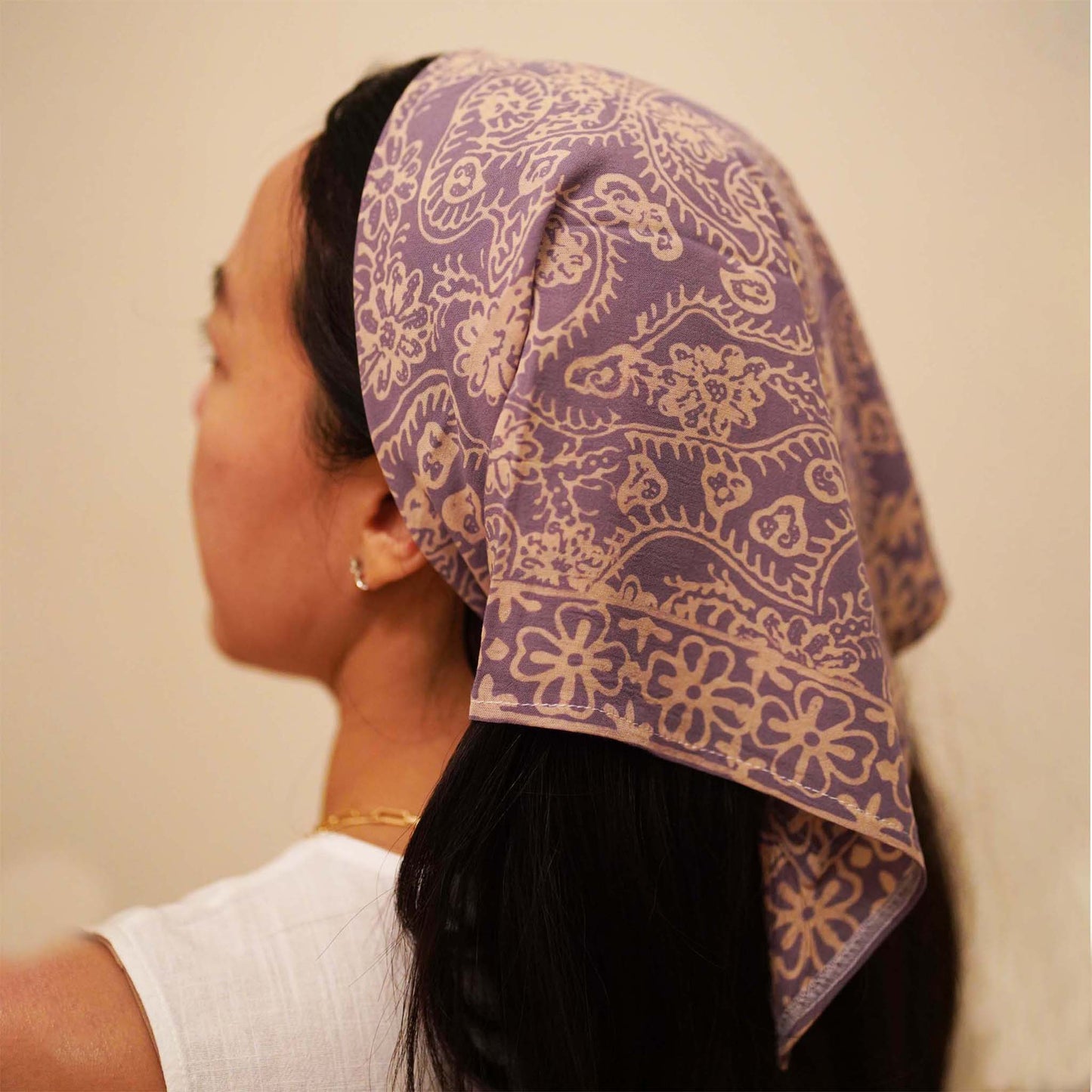 Gray Batik Bandana