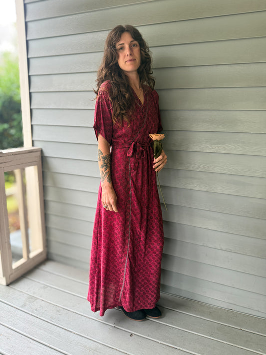 Vintage Silk Classic Wrap Dress