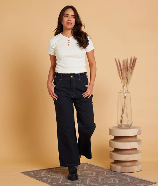 Yumi Crinkled Cotton Top
