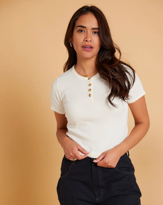 Yumi Crinkled Cotton Top