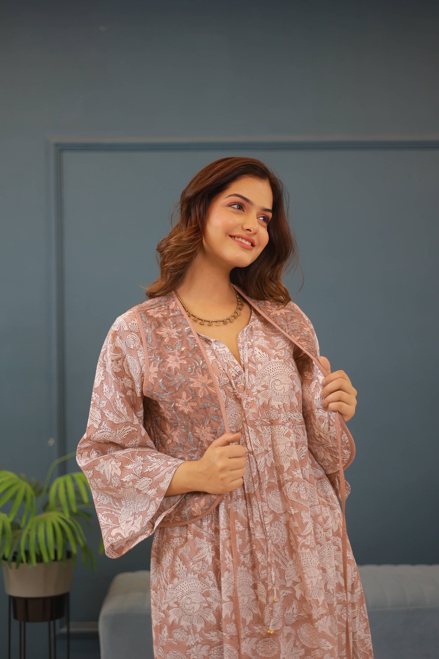 Block Printed, Reversible Vest (Juhi)