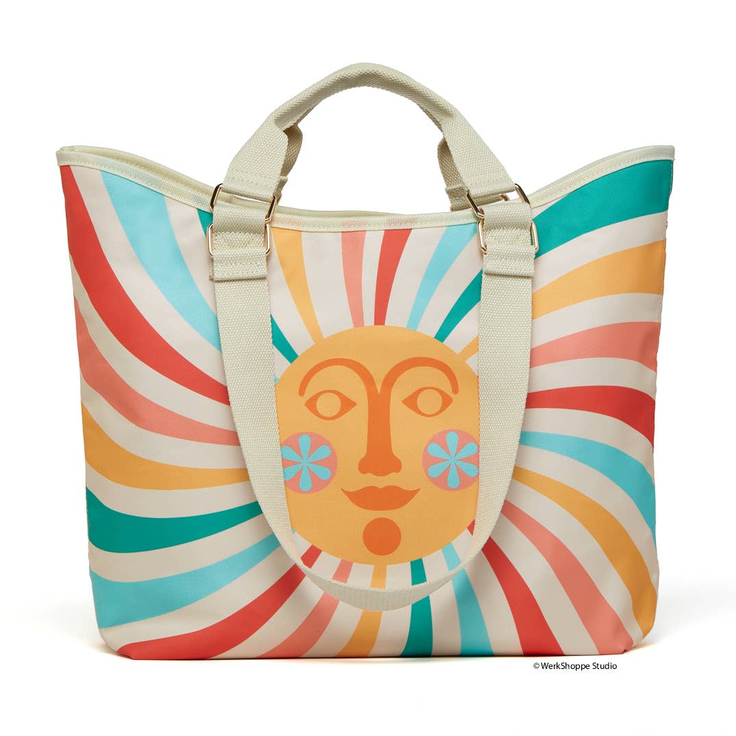 Sun Stripes Pool and Beach Tote Bag