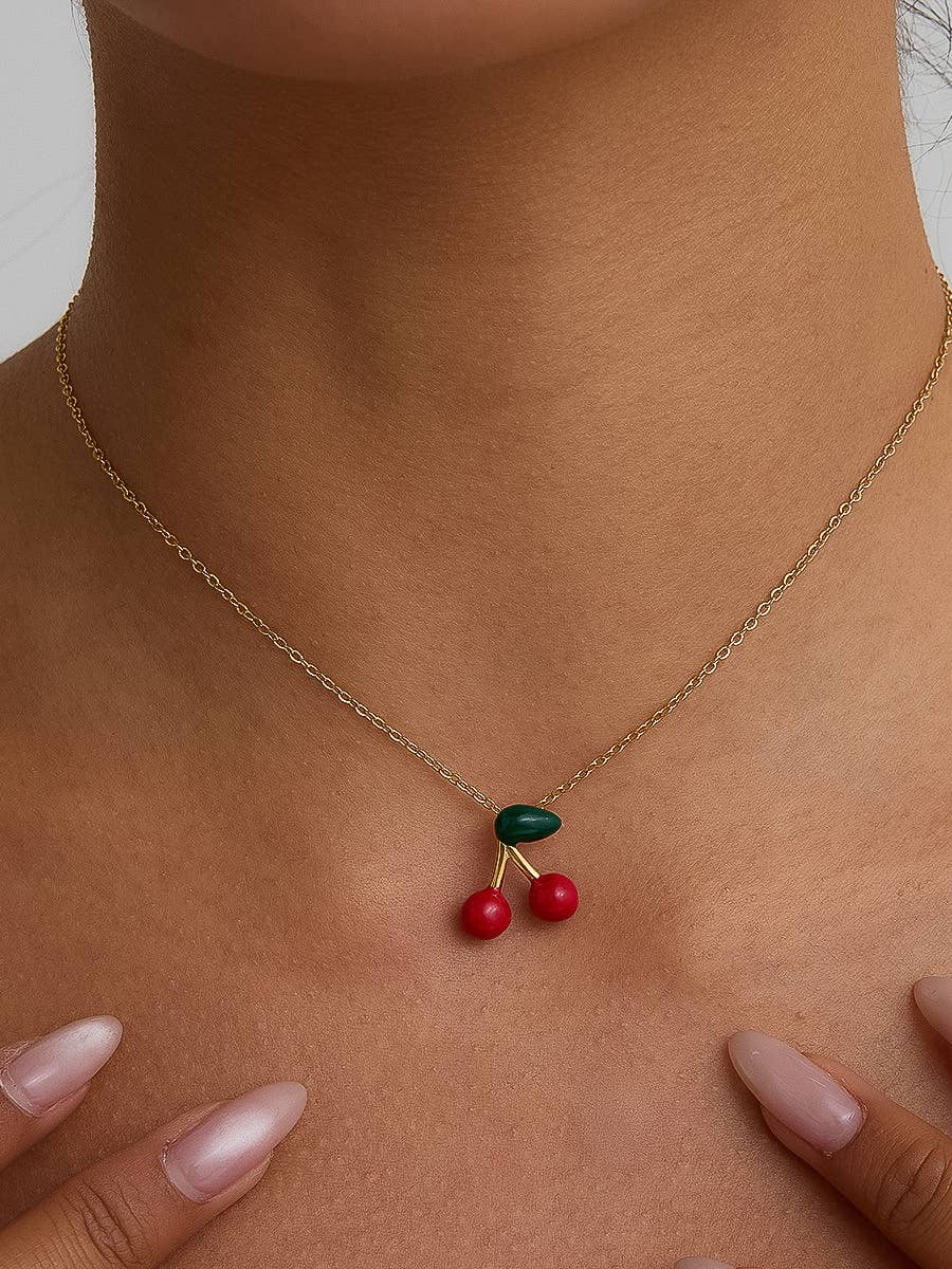 Mûre 18K Cherry Necklace