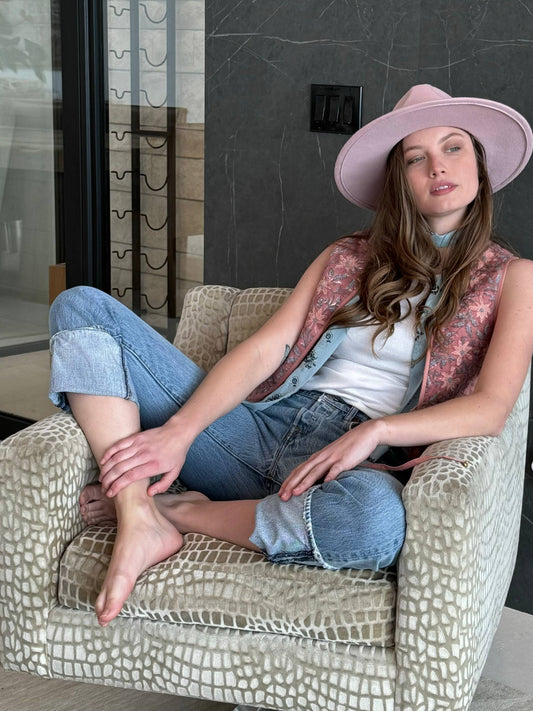 Block Printed, Reversible Vest (Juhi)