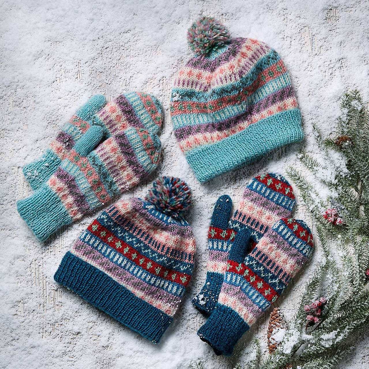 Folklore Knit Winter Mittens