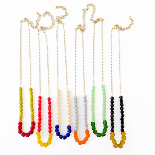 Recycled African Glass And Mixed Bead Necklace