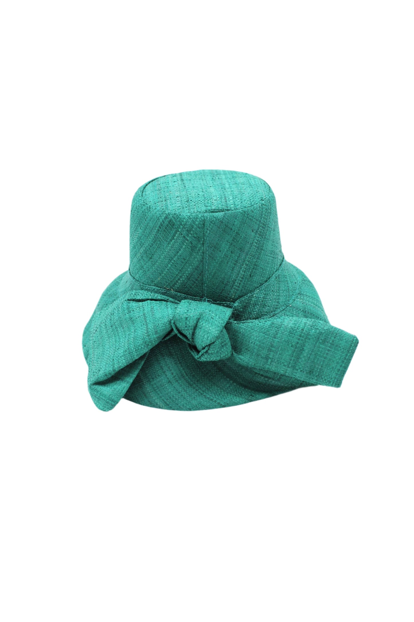 3" Brim Cara Bucket Straw Hat with Big Bow